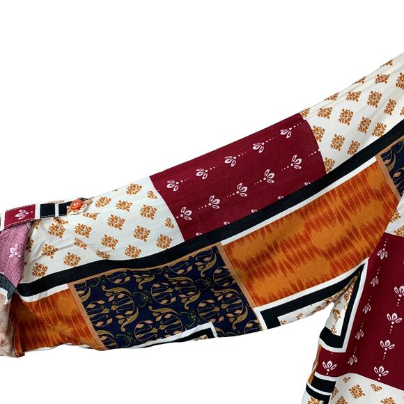 Tru Self Shirt Blouse Top Mixed Patterns Button Front Women’s L - Picture 5 of 9